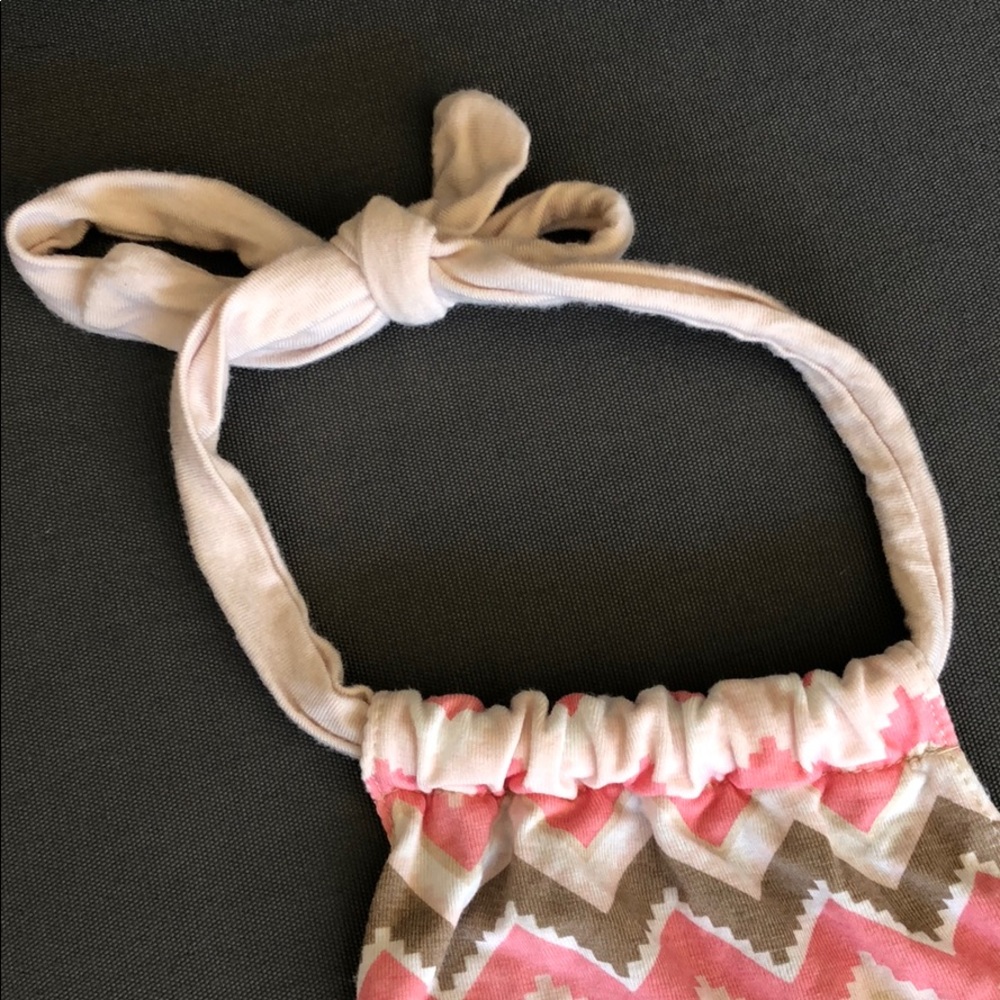 Ruffle Butt Apron Romper - Picture 3 of 5